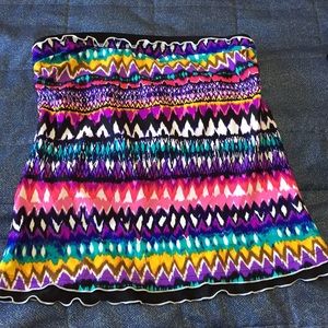NWOT Colorful 24th & Ocean tube swim top